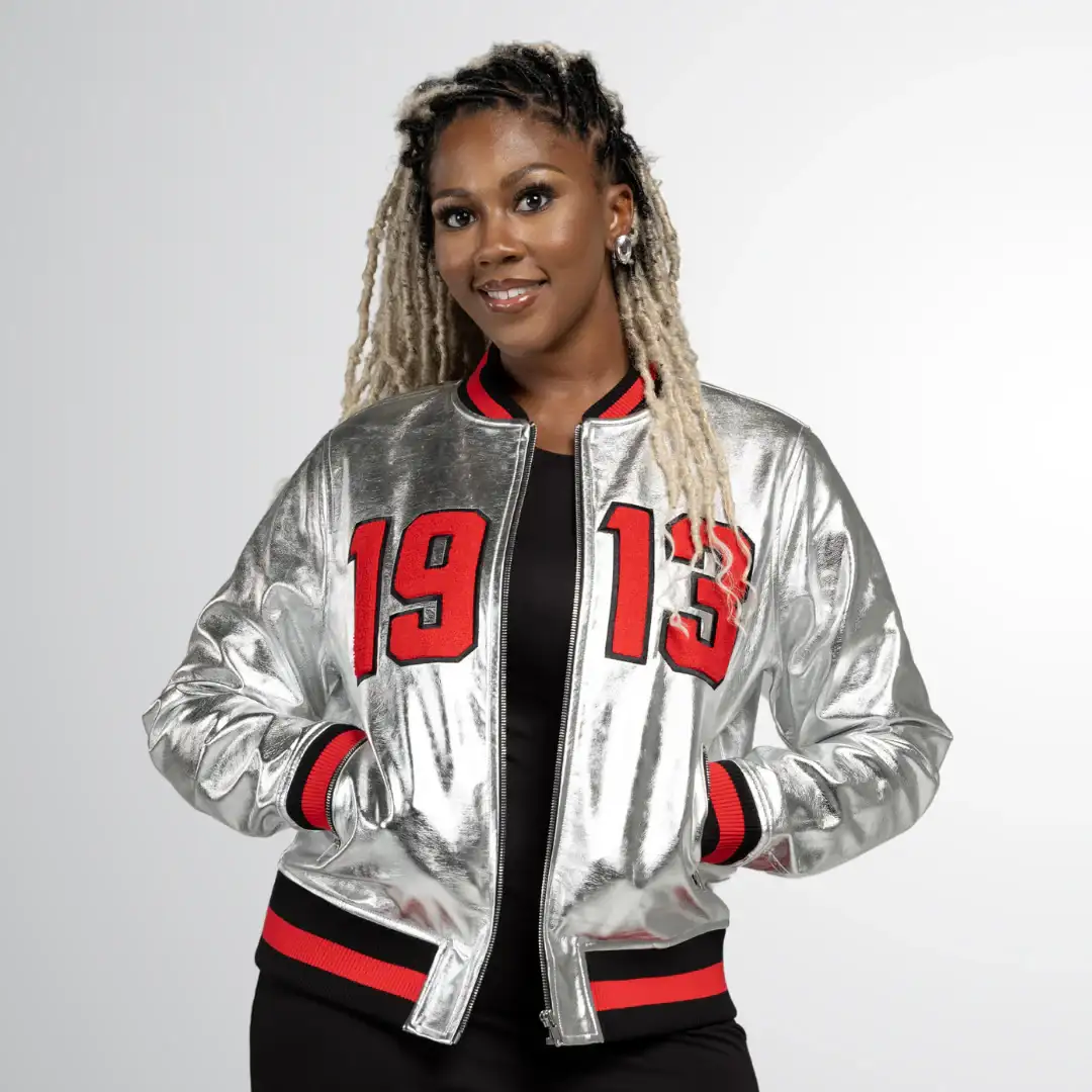 1913 Silver Bomber Jacket - Image 3