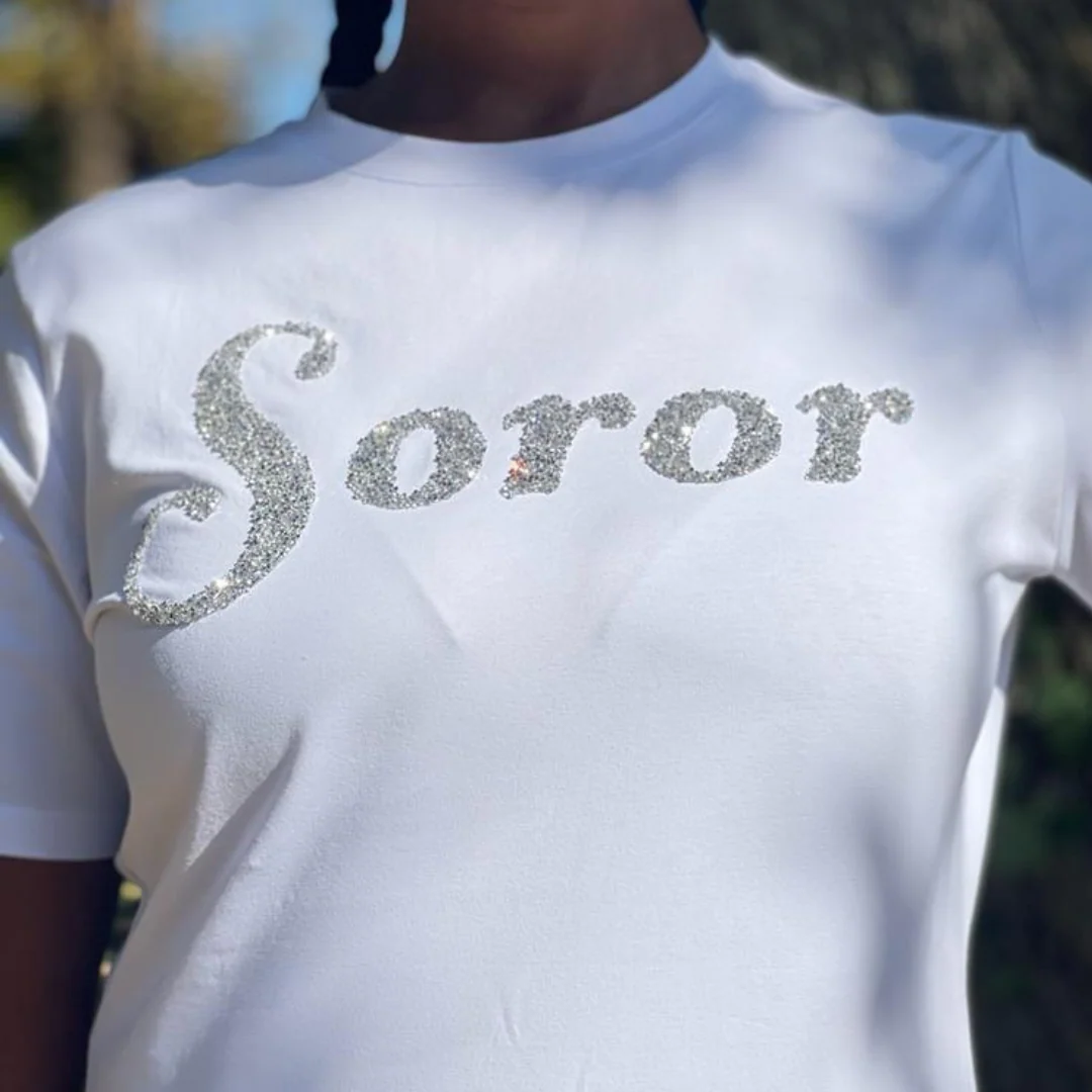White Diamond “Soror” Shirt - Image 4