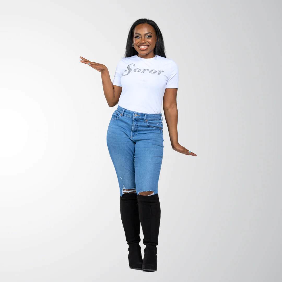 White Diamond “Soror” Shirt - Image 7