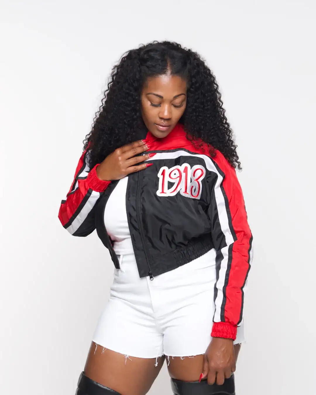 1913 Crop Nylon Jacket - Image 4